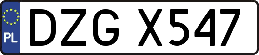 DZGX547