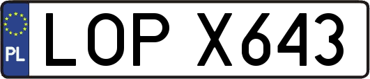 LOPX643