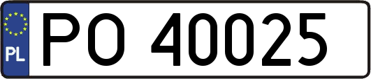 PO40025