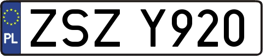 ZSZY920