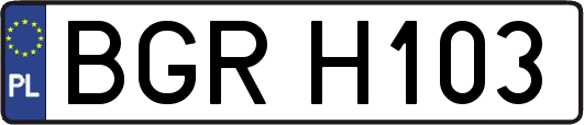 BGRH103