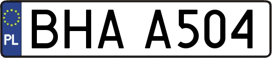 BHAA504