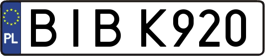 BIBK920