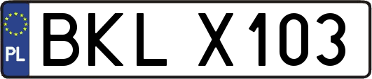 BKLX103