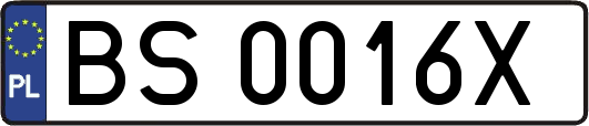 BS0016X