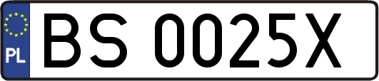BS0025X