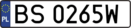 BS0265W