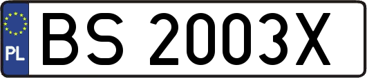 BS2003X