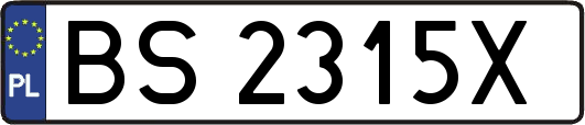 BS2315X