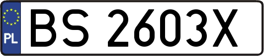 BS2603X
