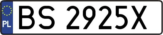 BS2925X