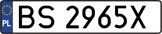 BS2965X