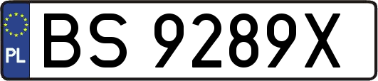 BS9289X