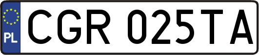 CGR025TA