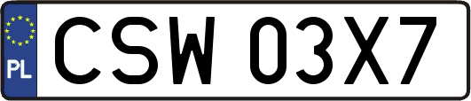 CSW03X7