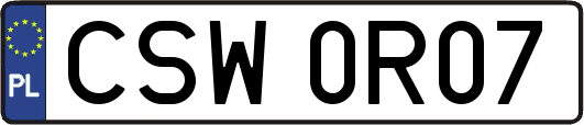 CSW0R07