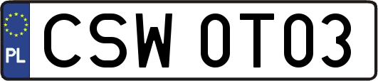 CSW0T03