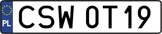 CSW0T19