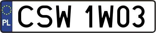 CSW1W03