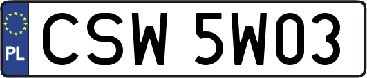 CSW5W03