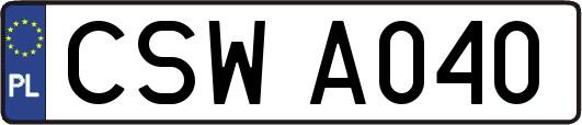 CSWA040