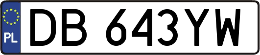 DB643YW