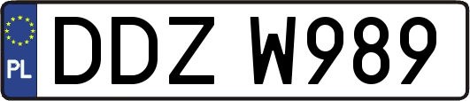 DDZW989