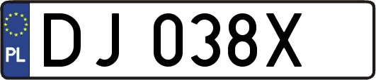 DJ038X