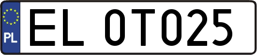 EL0T025
