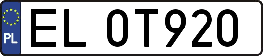 EL0T920