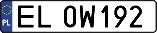 EL0W192