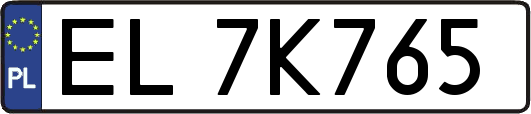 EL7K765