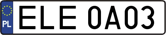 ELE0A03