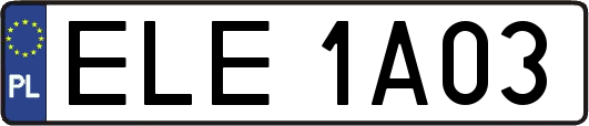 ELE1A03