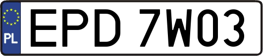 EPD7W03