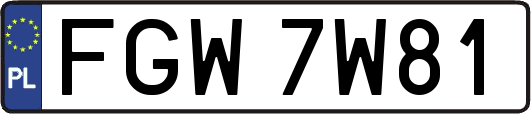 FGW7W81