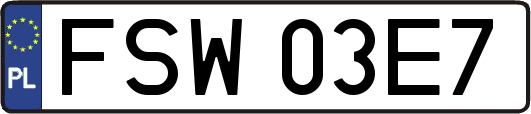 FSW03E7