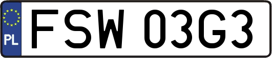 FSW03G3