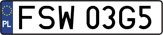 FSW03G5
