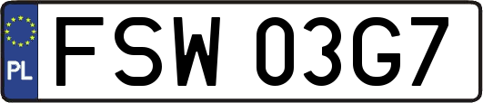 FSW03G7