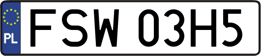 FSW03H5