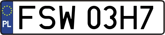 FSW03H7