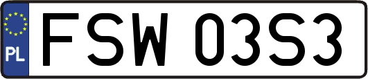 FSW03S3