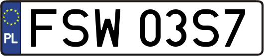 FSW03S7