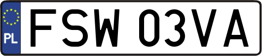 FSW03VA