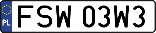 FSW03W3