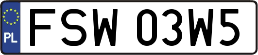FSW03W5
