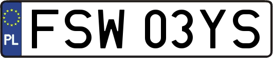 FSW03YS