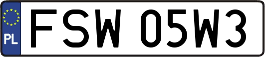 FSW05W3