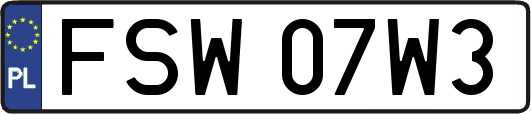 FSW07W3
